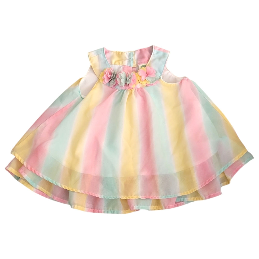 Little Me rainbow dress